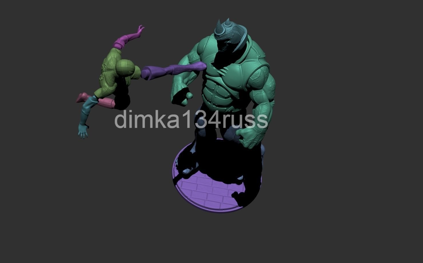  spiderman rhino 3D print model_13