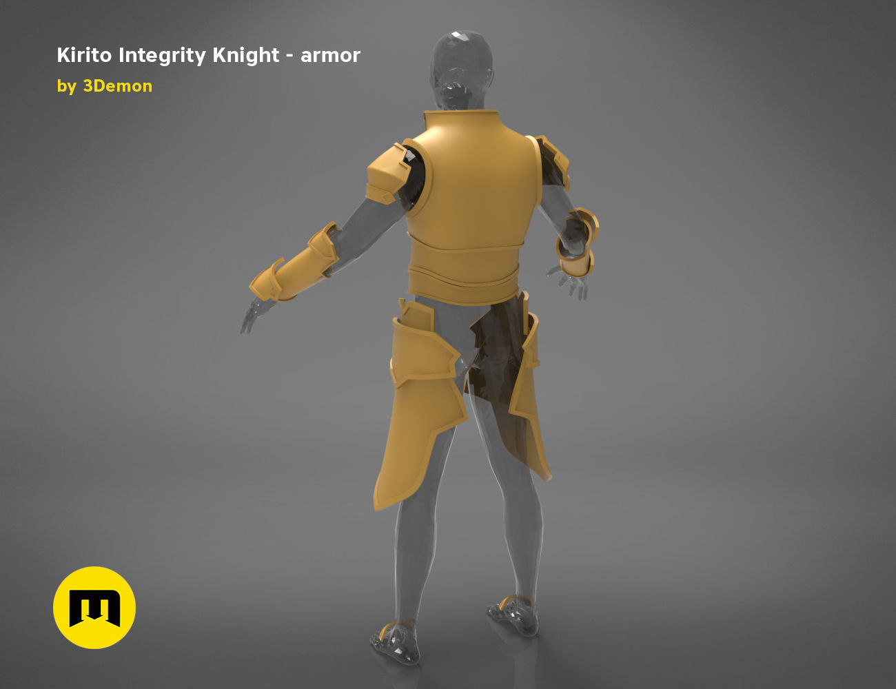 Kirito armor - Integrity Knight 3D print model_18