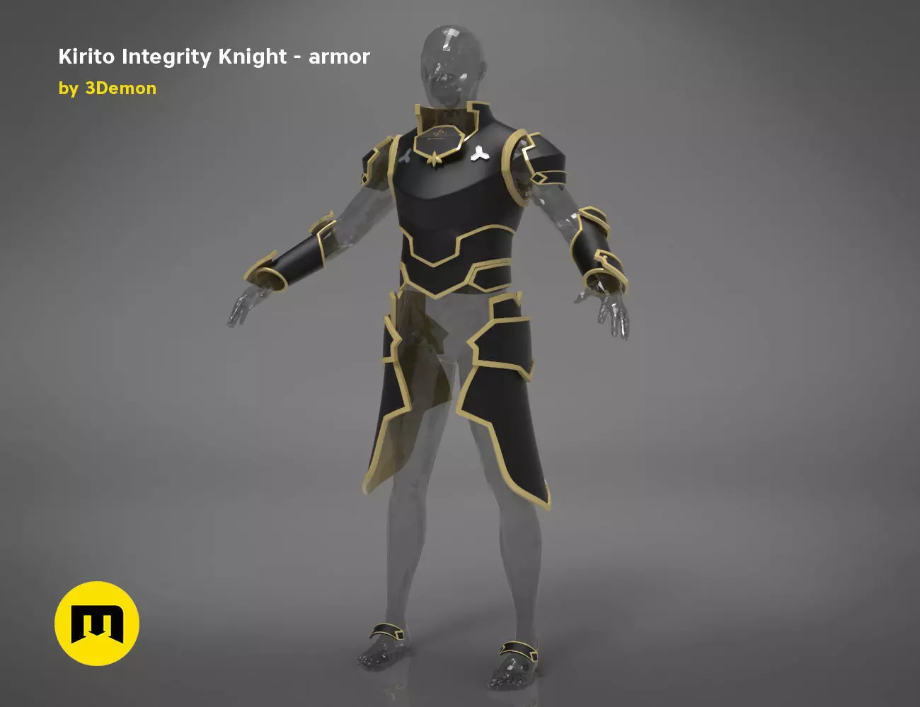 Kirito armor - Integrity Knight 3D print model_0