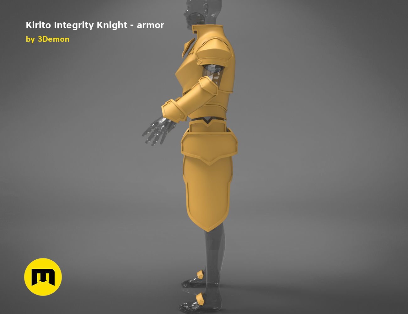 Kirito armor - Integrity Knight 3D print model_16