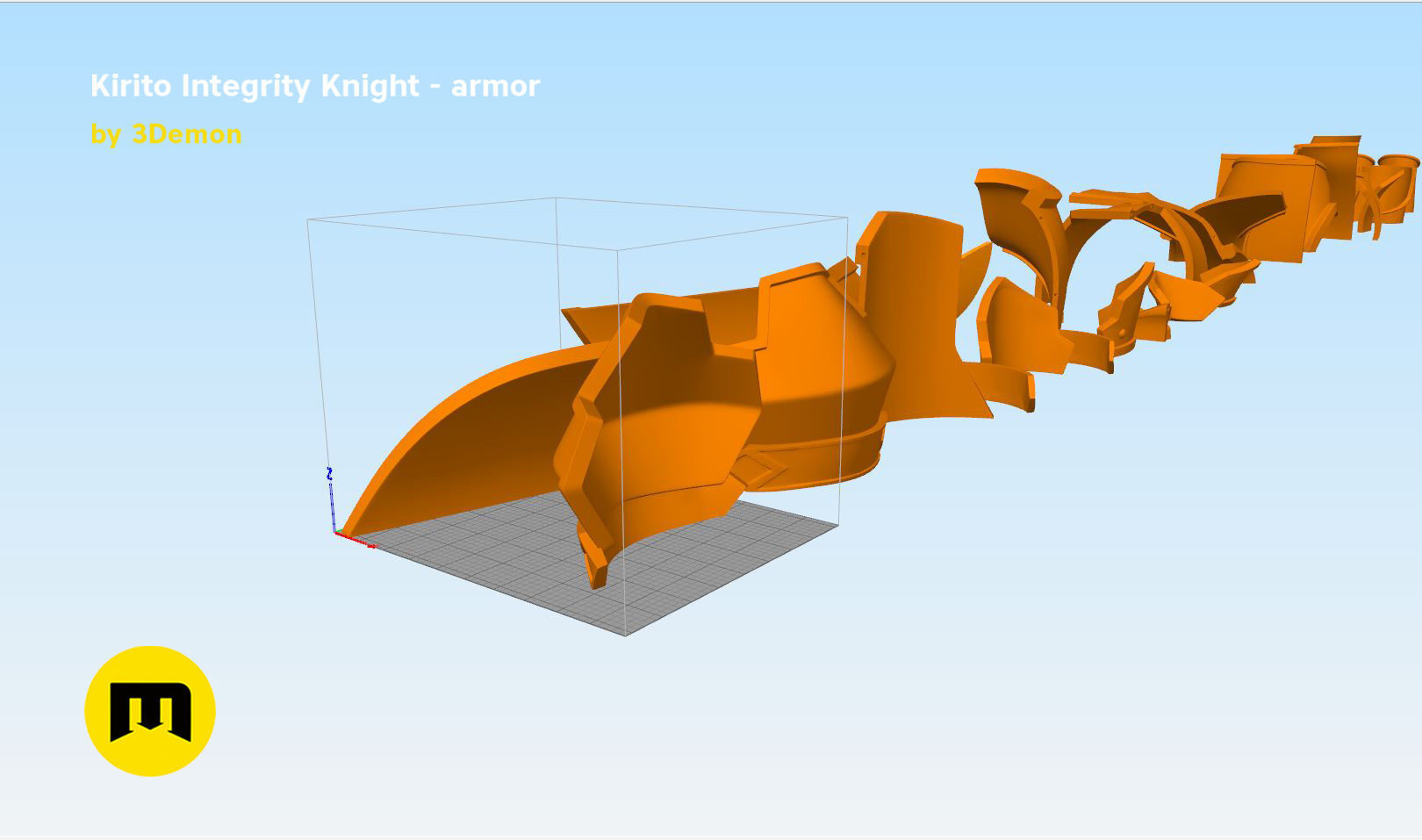 Kirito armor - Integrity Knight 3D print model_12