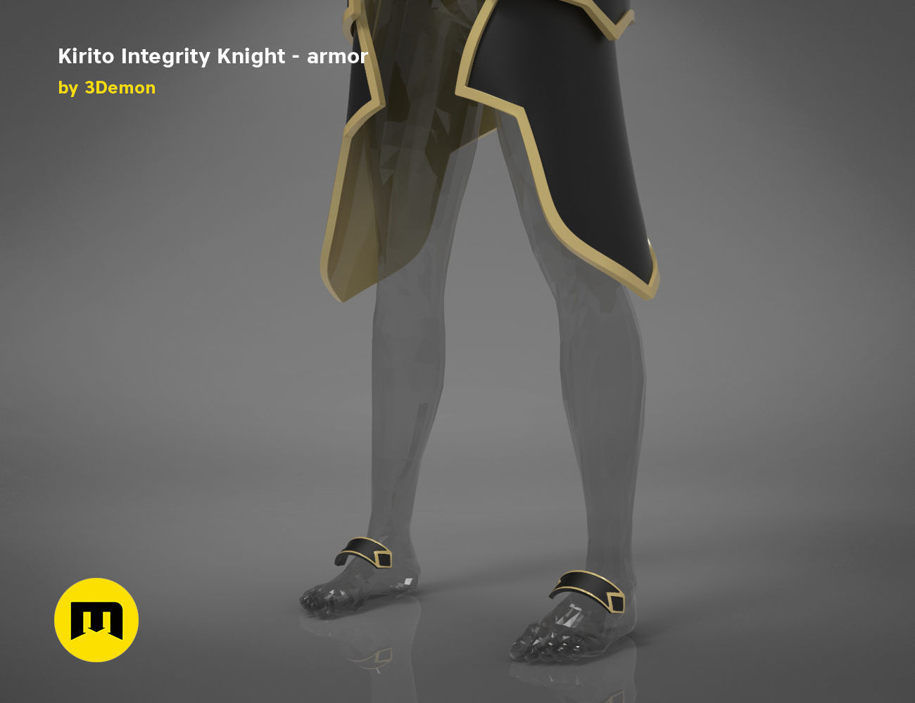 Kirito armor - Integrity Knight 3D print model_9