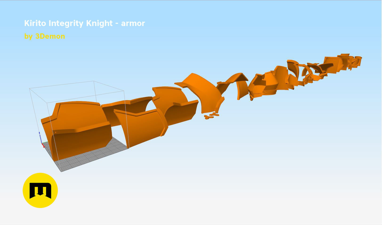 Kirito armor - Integrity Knight 3D print model_10