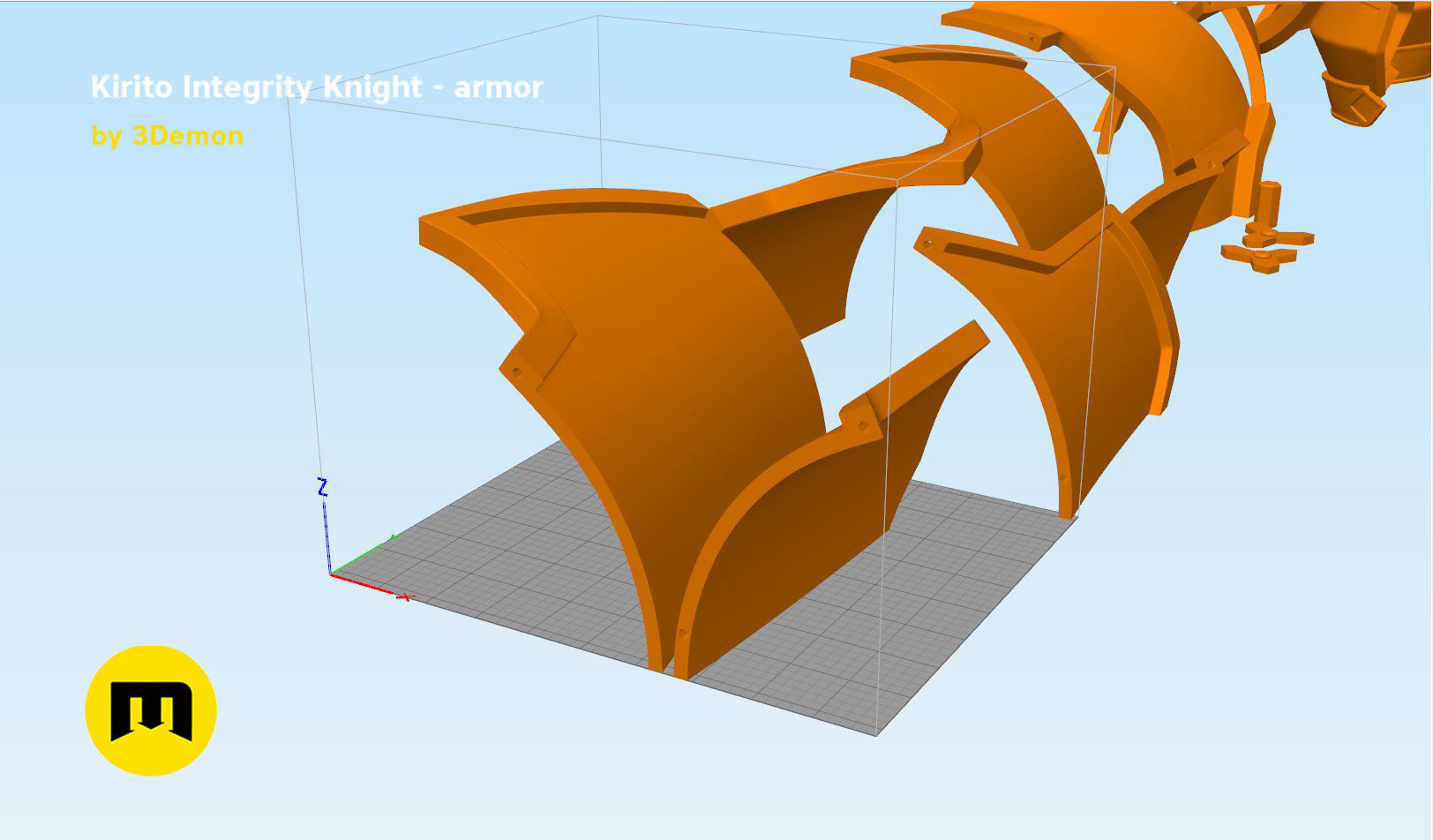 Kirito armor - Integrity Knight 3D print model_11