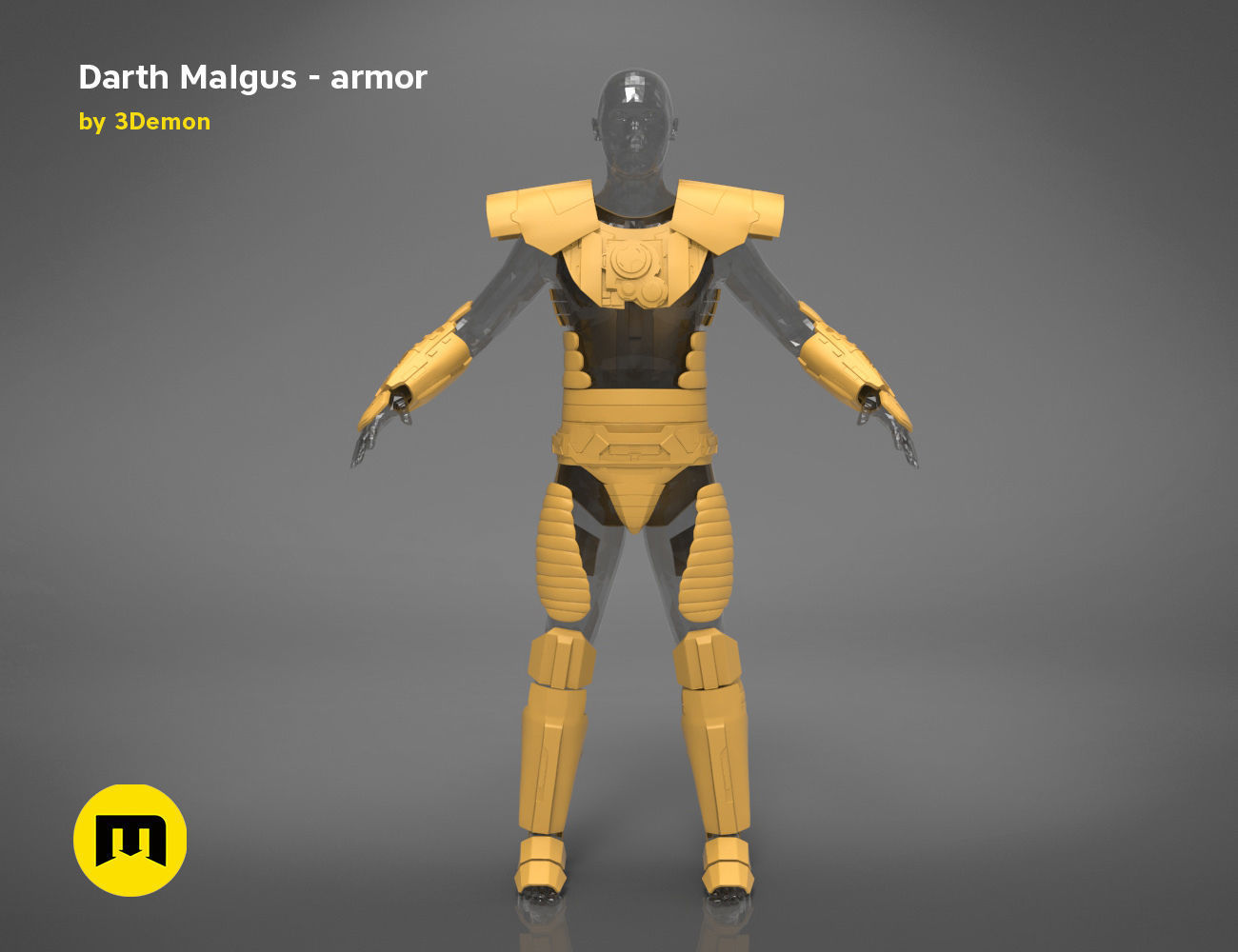 Darth Malgus armor - Star Wars 3D print model_14