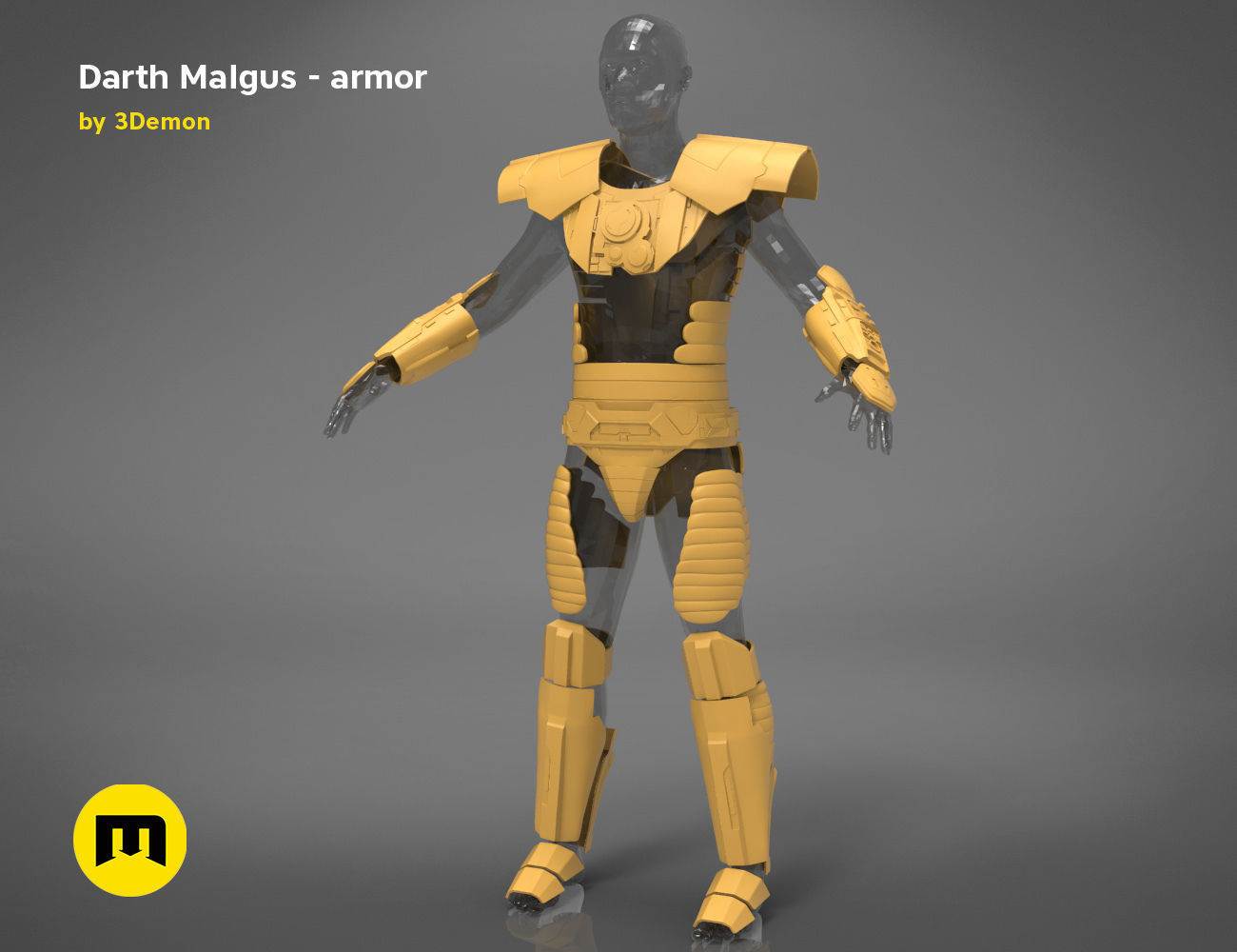 Darth Malgus armor - Star Wars 3D print model_15