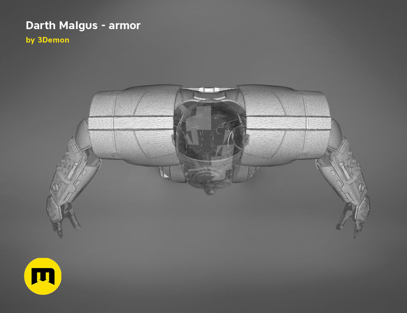 Darth Malgus armor - Star Wars 3D print model_27