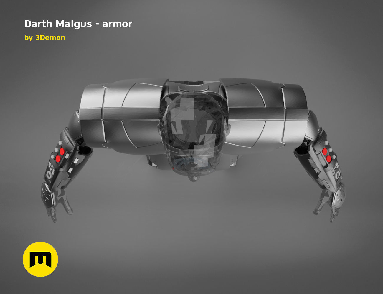 Darth Malgus armor - Star Wars 3D print model_6