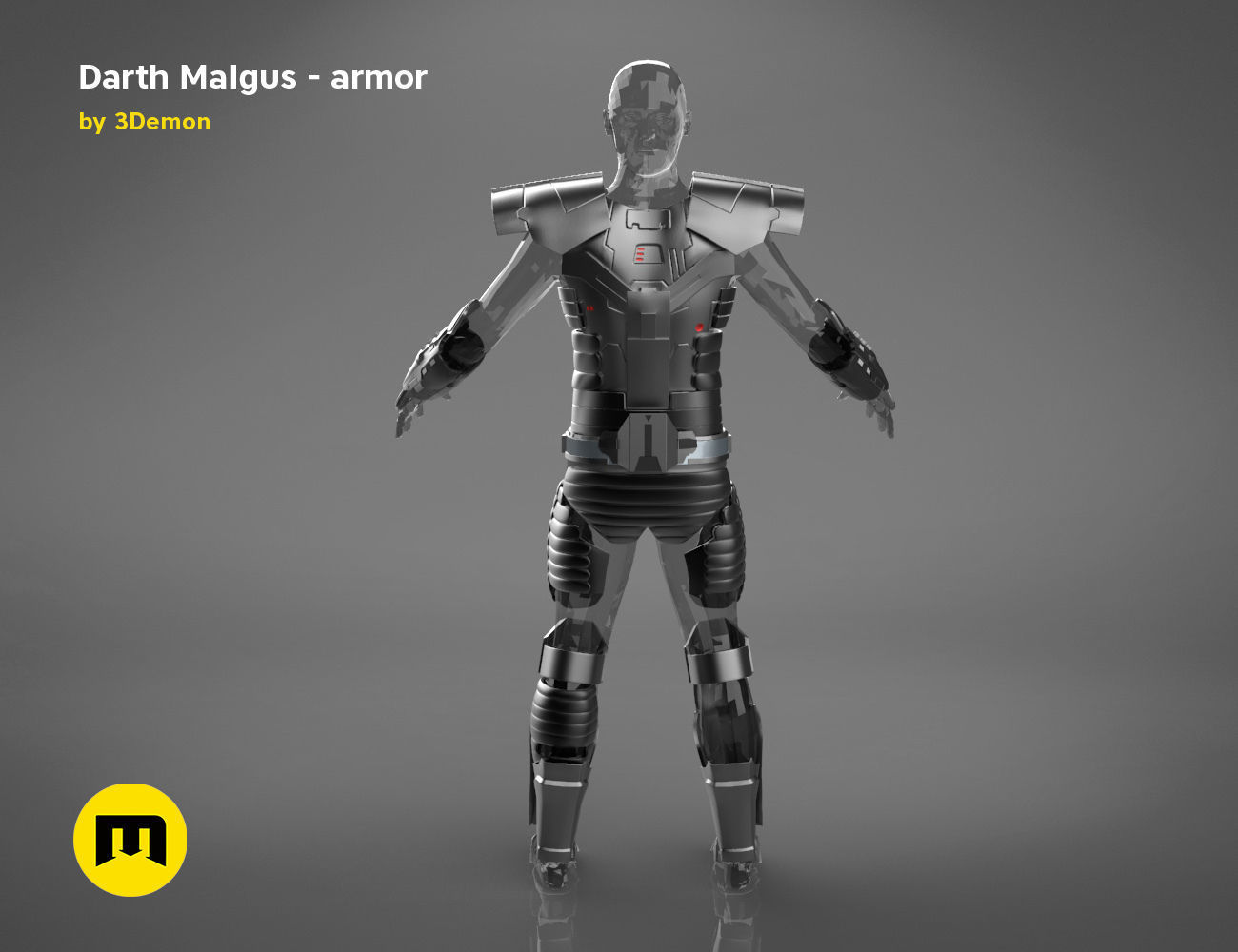 Darth Malgus armor - Star Wars 3D print model_4