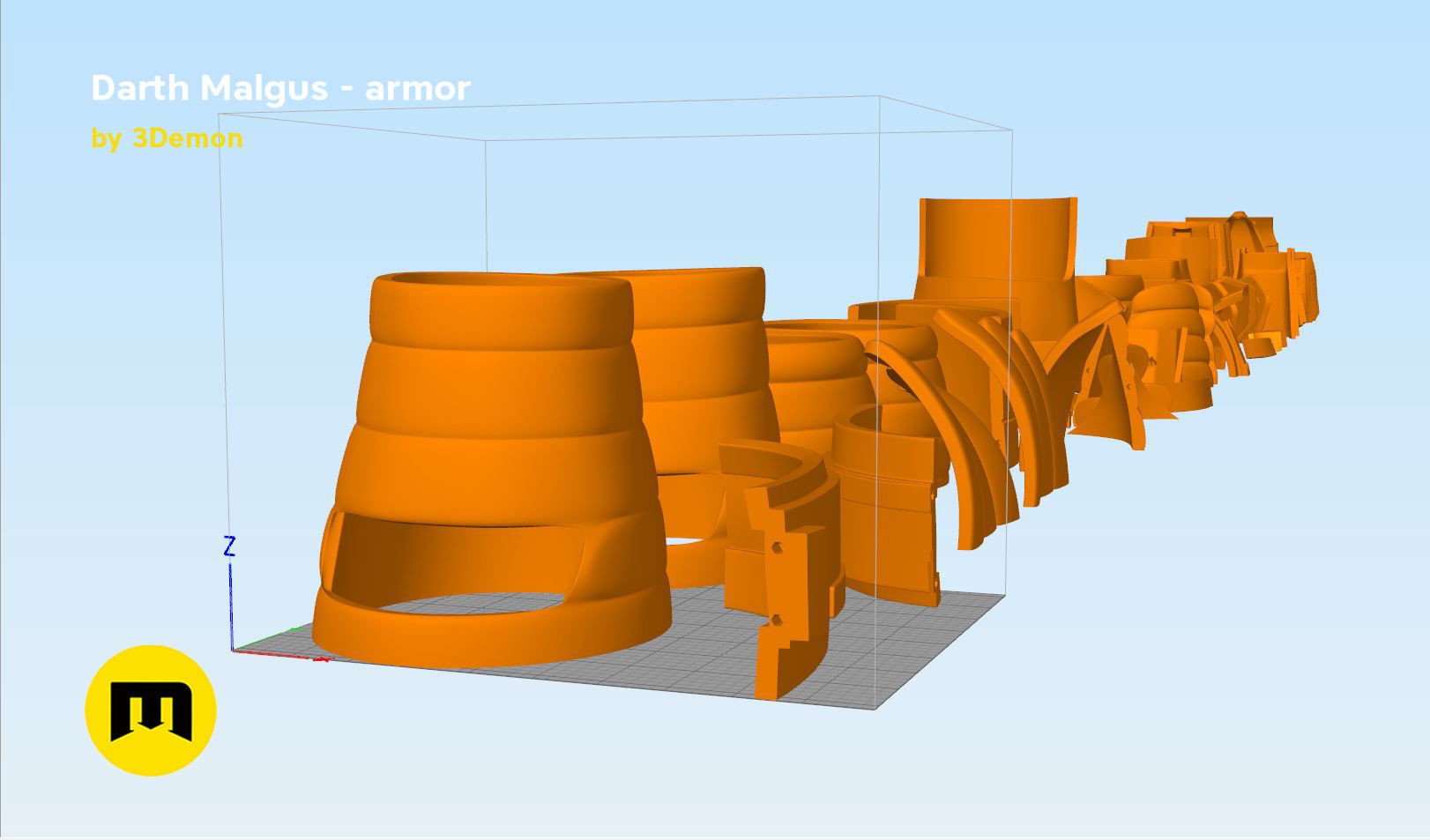 Darth Malgus armor - Star Wars 3D print model_11