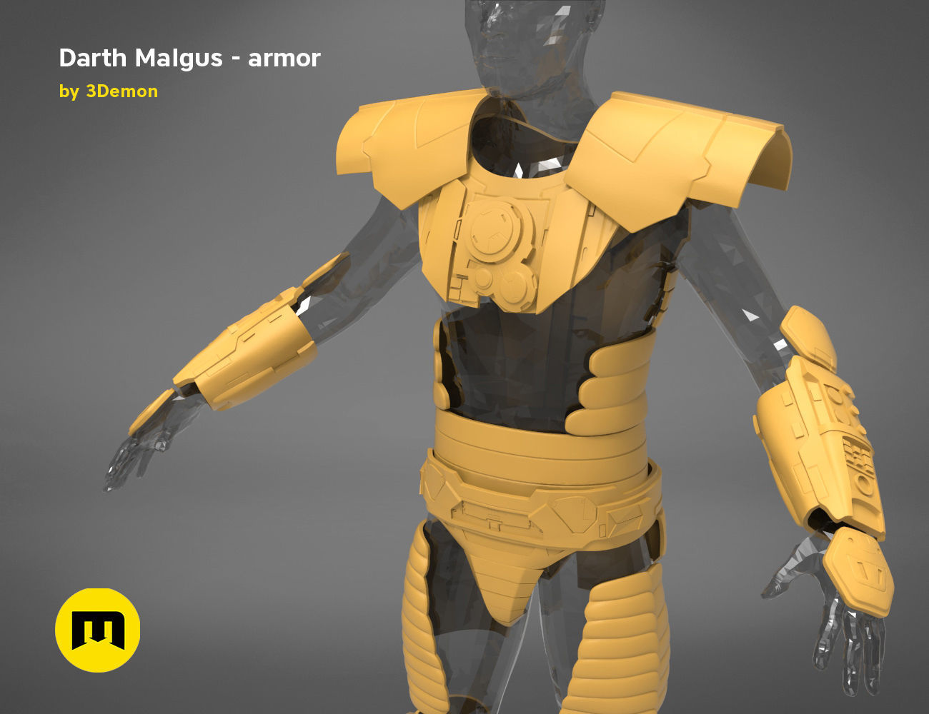 Darth Malgus armor - Star Wars 3D print model_16