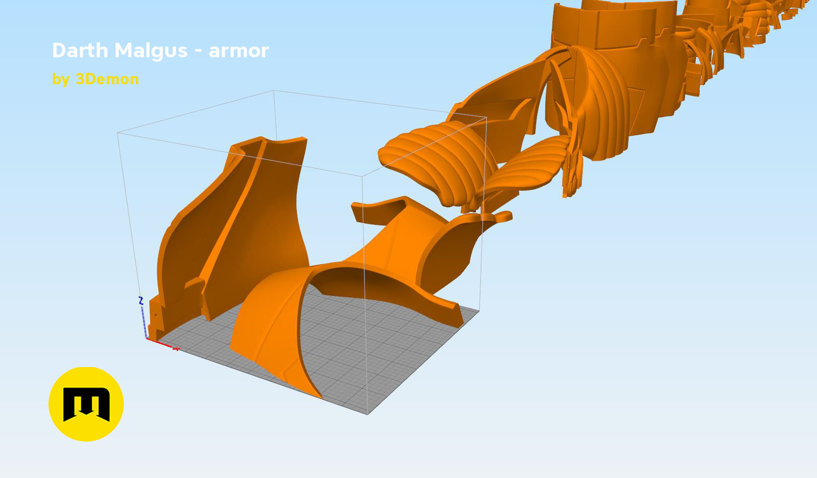 Darth Malgus armor - Star Wars 3D print model_12