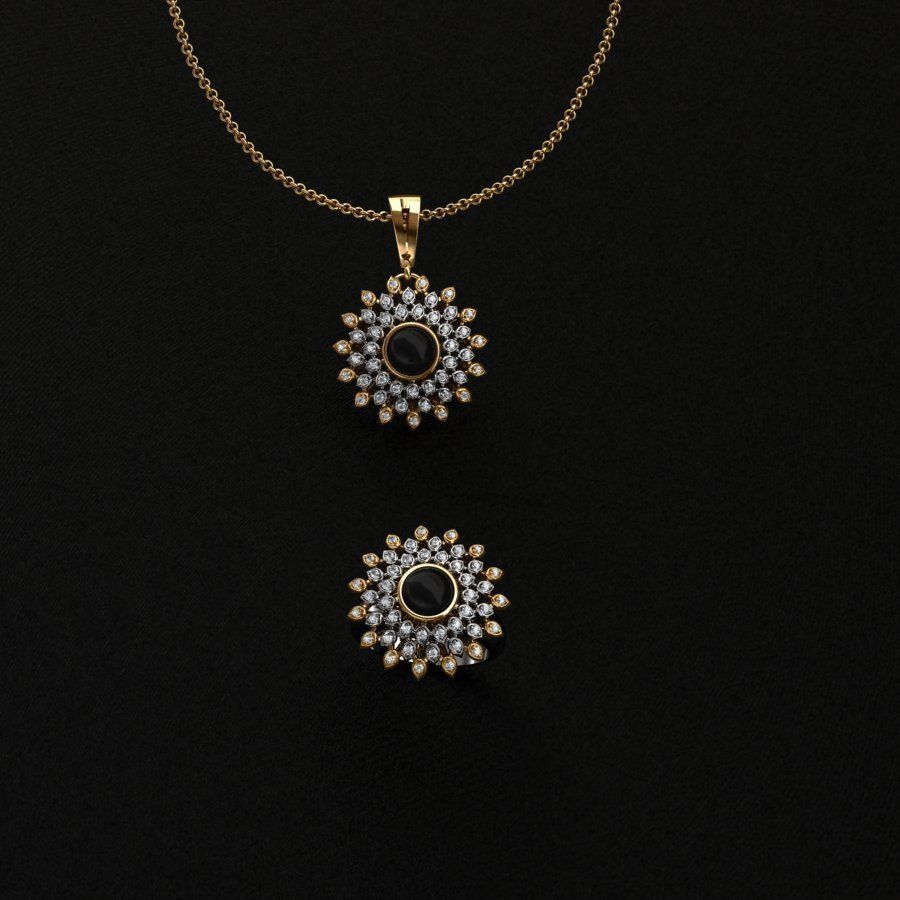 Ring and Pendant 3D print model_3