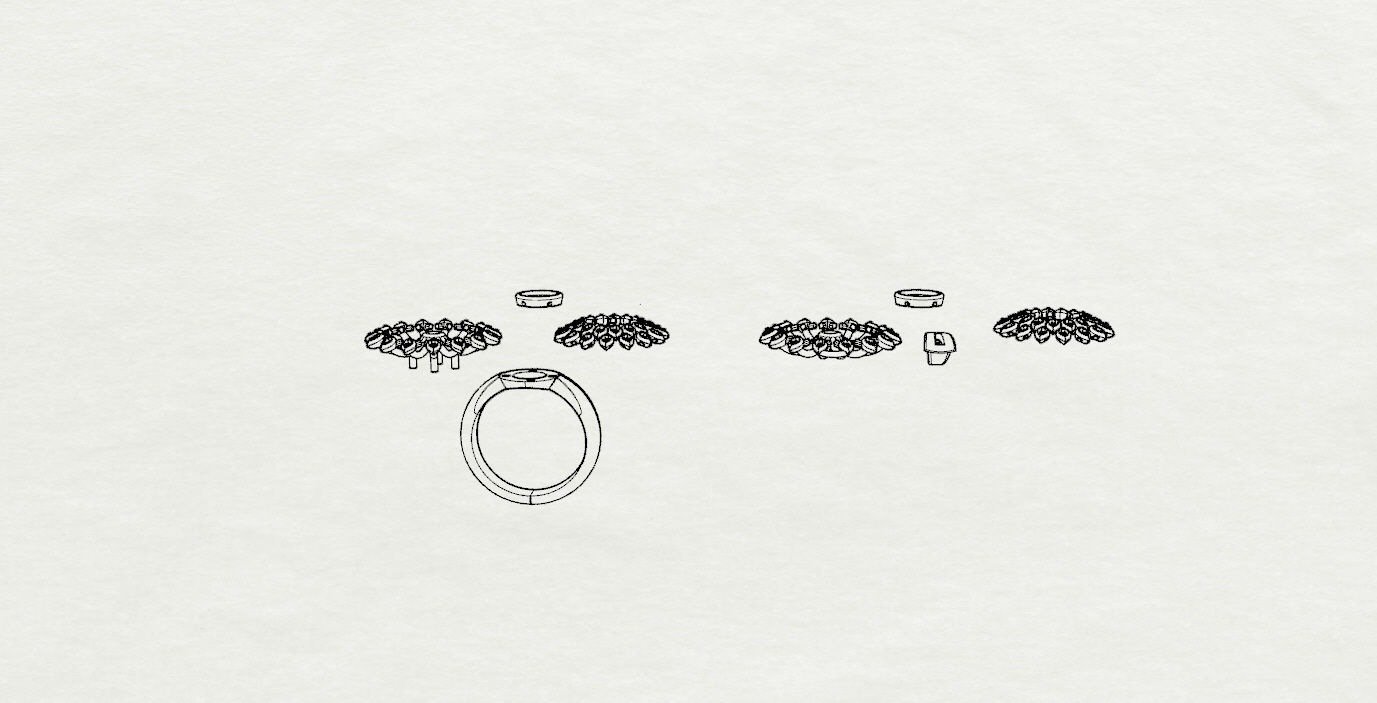 Ring and Pendant 3D print model_17