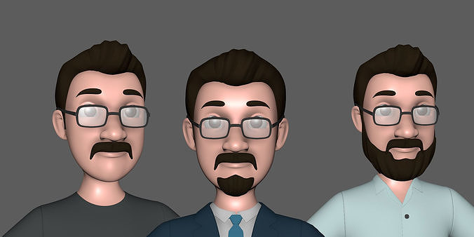 Cartoon Man 3D model