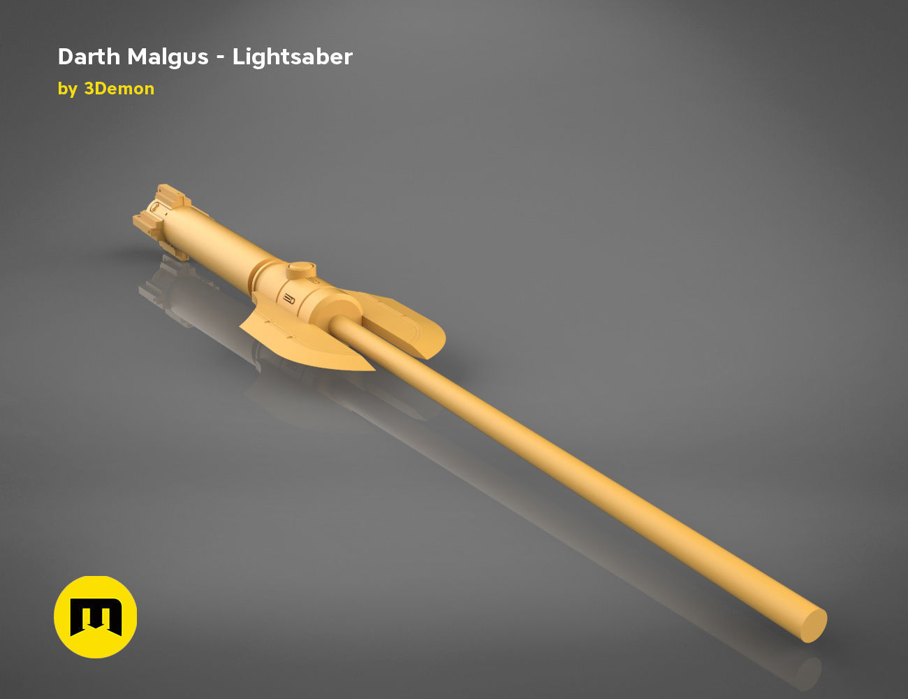 Darth Malgus lightsaber 3D print model_12