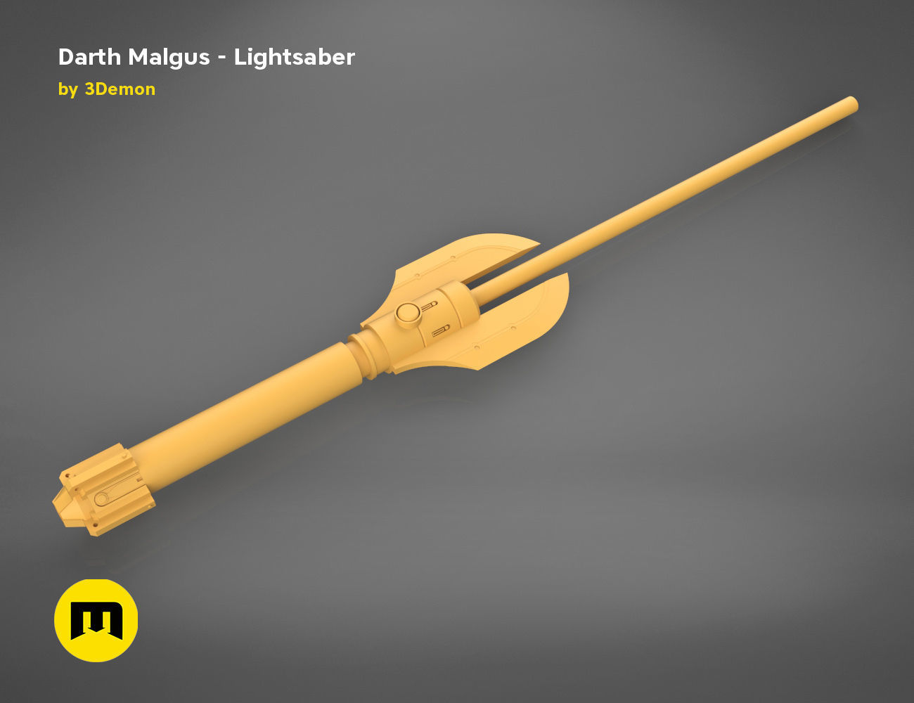 Darth Malgus lightsaber 3D print model_11