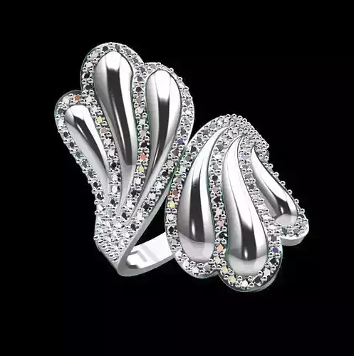 Diamond Ring 3D Print Model