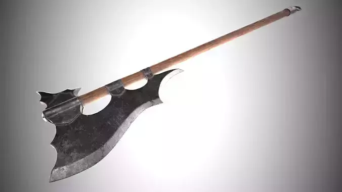 Battle Axe  Low-poly 3D model