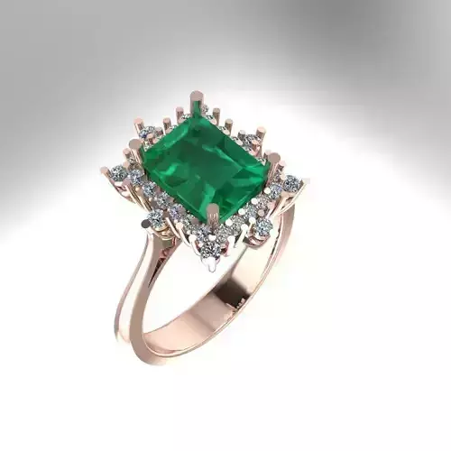 Womens Diamond ring 3D print model