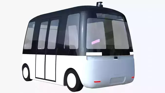 Muji Gacha autonomous minibus 3D model