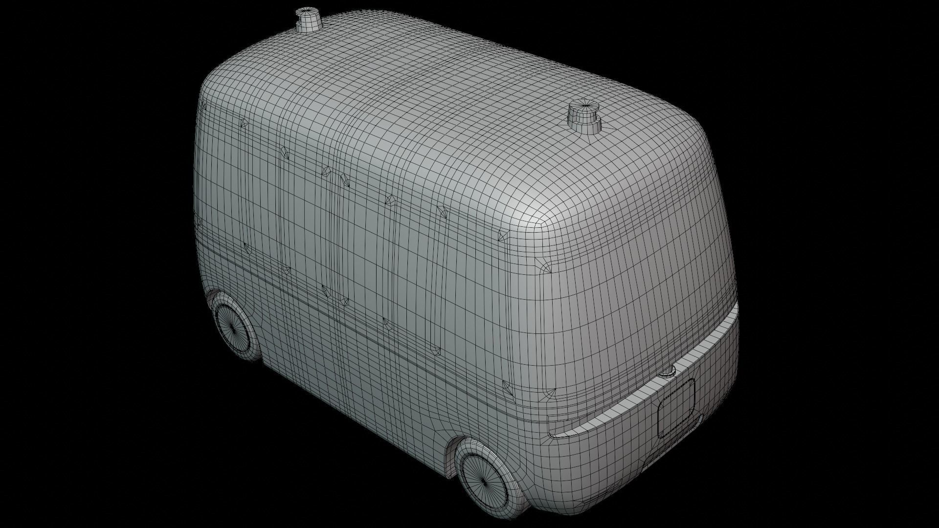 Muji Gacha autonomous minibus 3D model_6