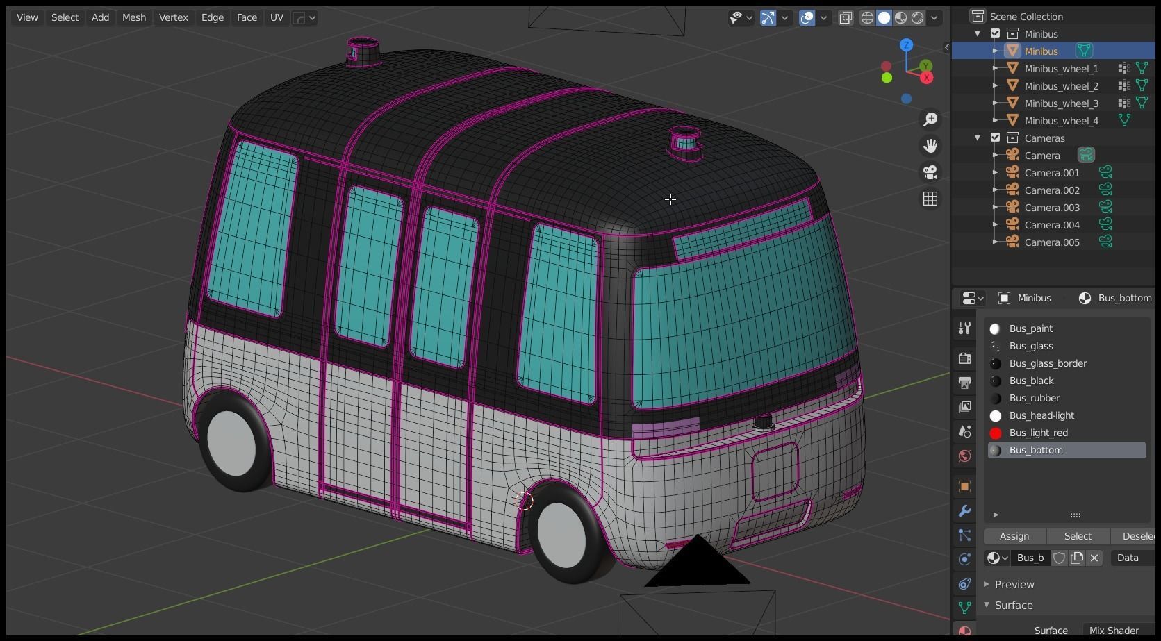 Muji Gacha autonomous minibus 3D model_14