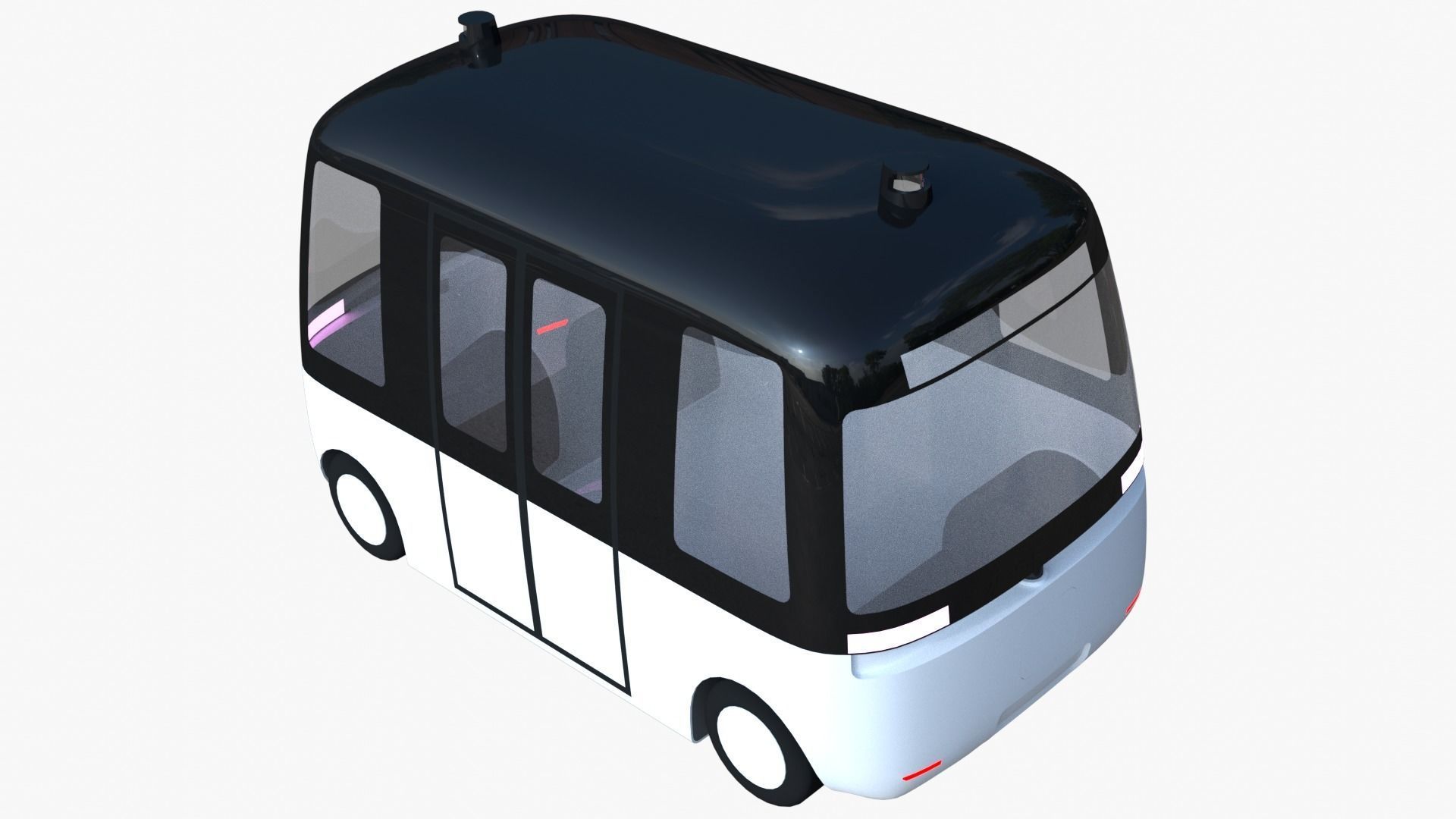 Muji Gacha autonomous minibus 3D model_4