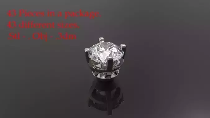 Jewelry Prong Head Set Package 001 3D print model