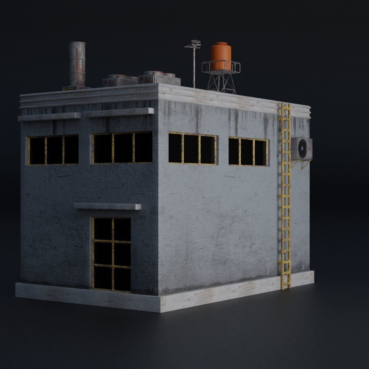 BUILDING URBAN AREA HONGKONG JAPAN CHINA ASIAN 02 Low-poly 3D model_5