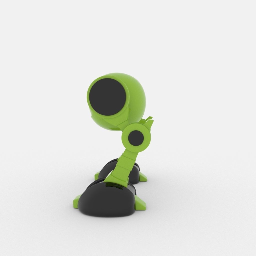 CUTE ROBOT Low-poly 3D model_19