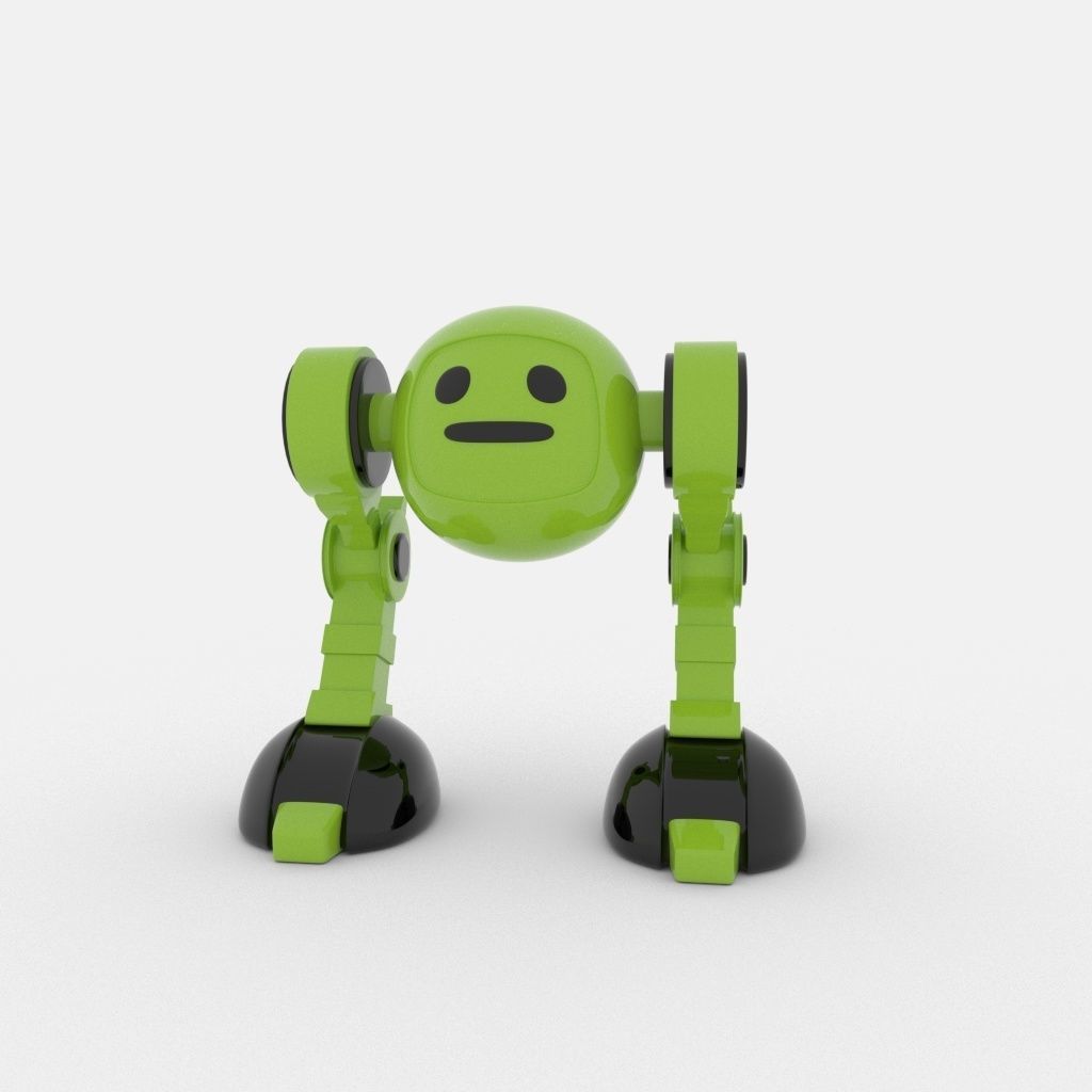 CUTE ROBOT Low-poly 3D model_26