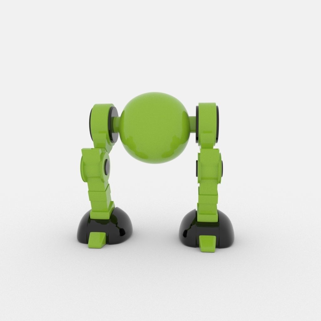 CUTE ROBOT Low-poly 3D model_14