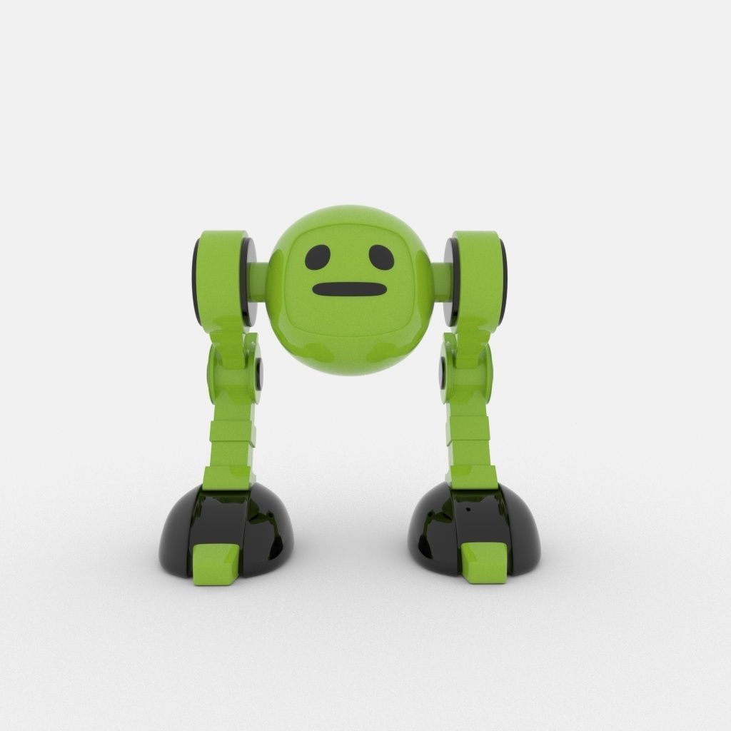 CUTE ROBOT Low-poly 3D model_28