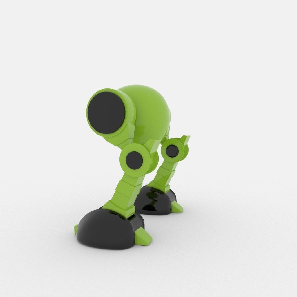 CUTE ROBOT Low-poly 3D model_18