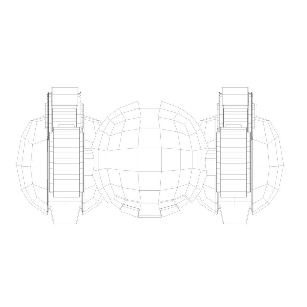 CUTE ROBOT Low-poly 3D model_33