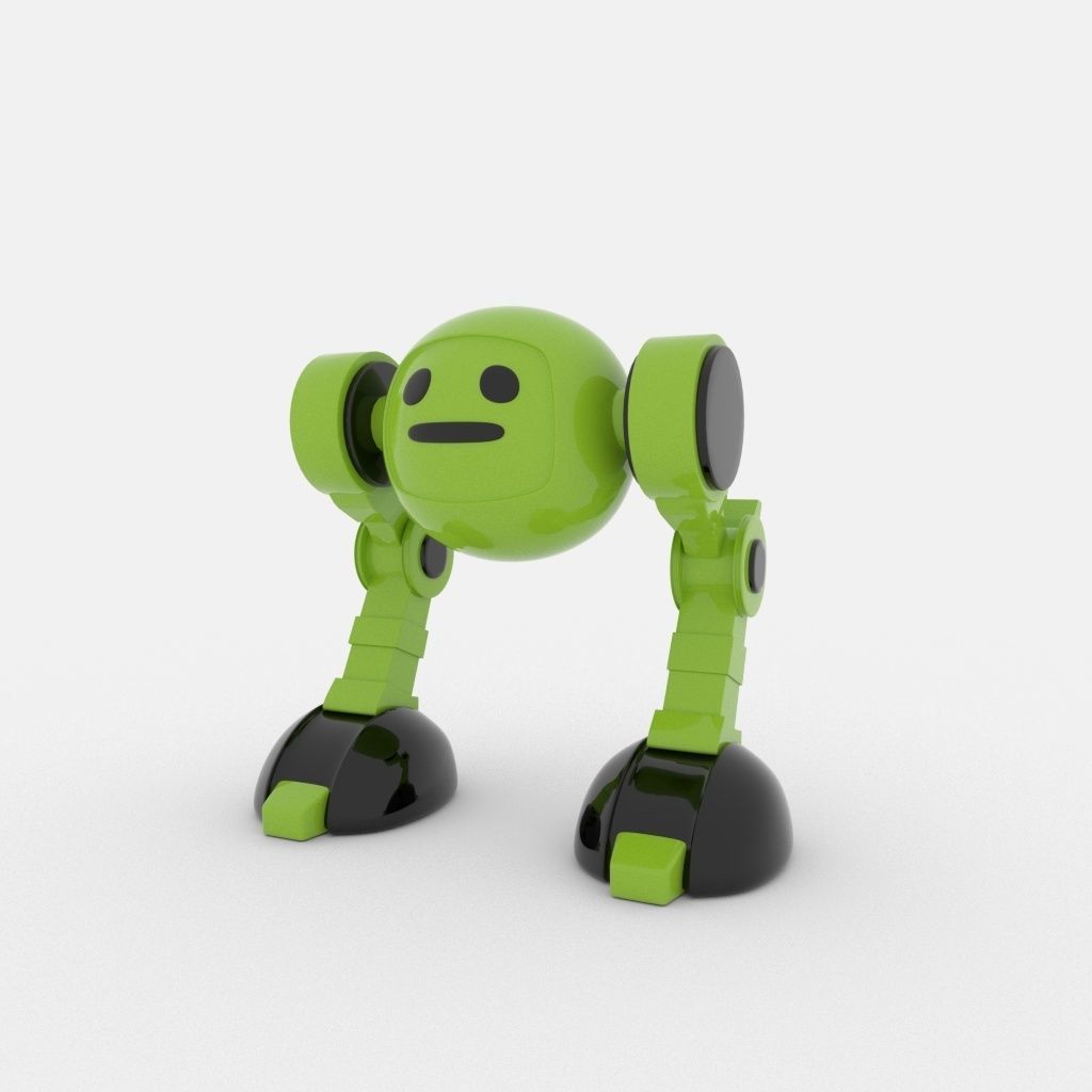 CUTE ROBOT Low-poly 3D model_24
