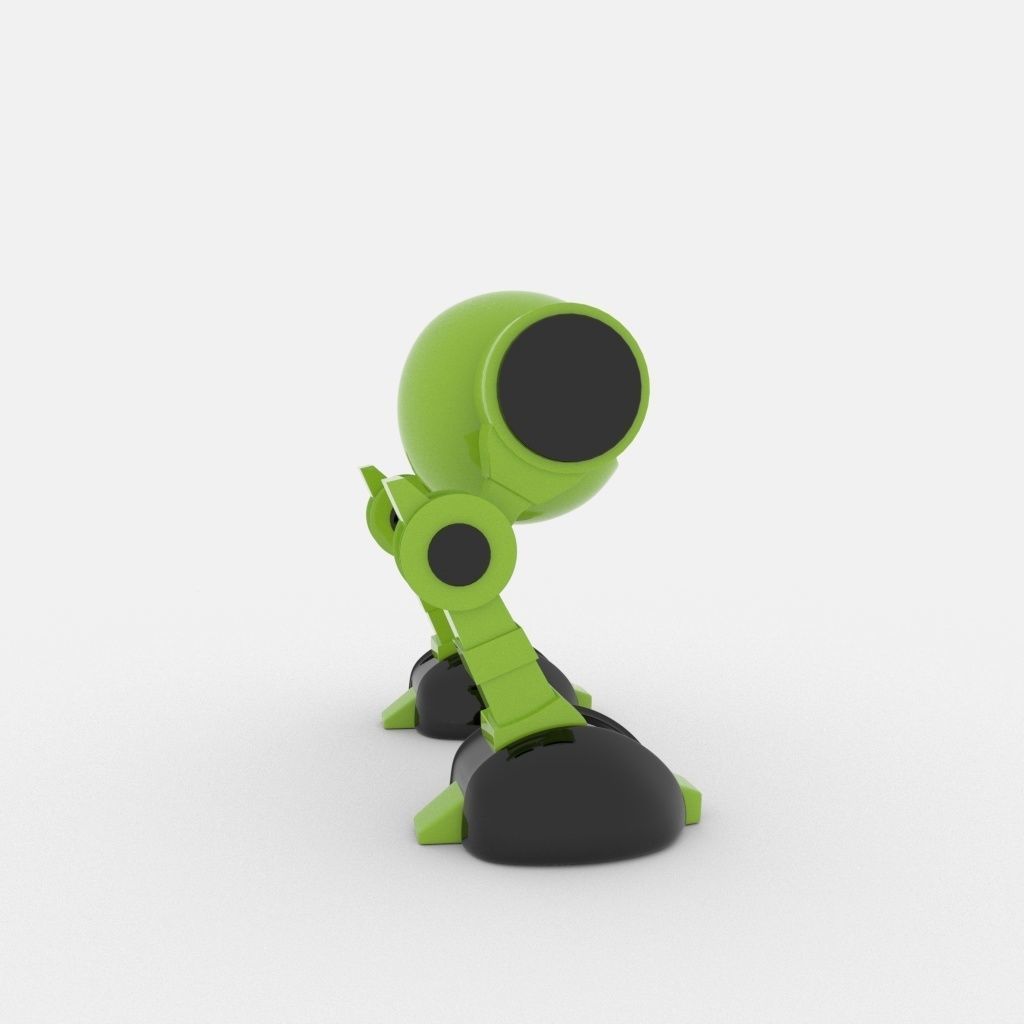 CUTE ROBOT Low-poly 3D model_10