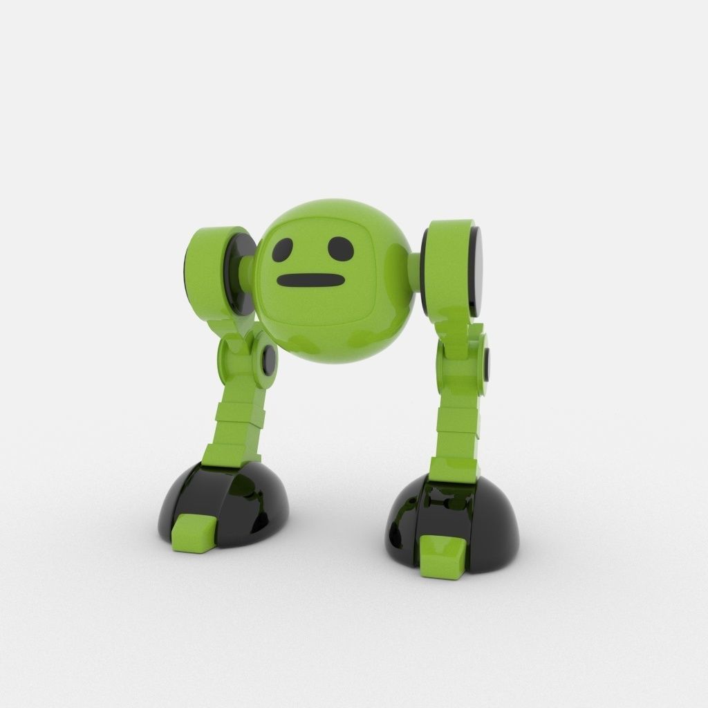 CUTE ROBOT Low-poly 3D model_25