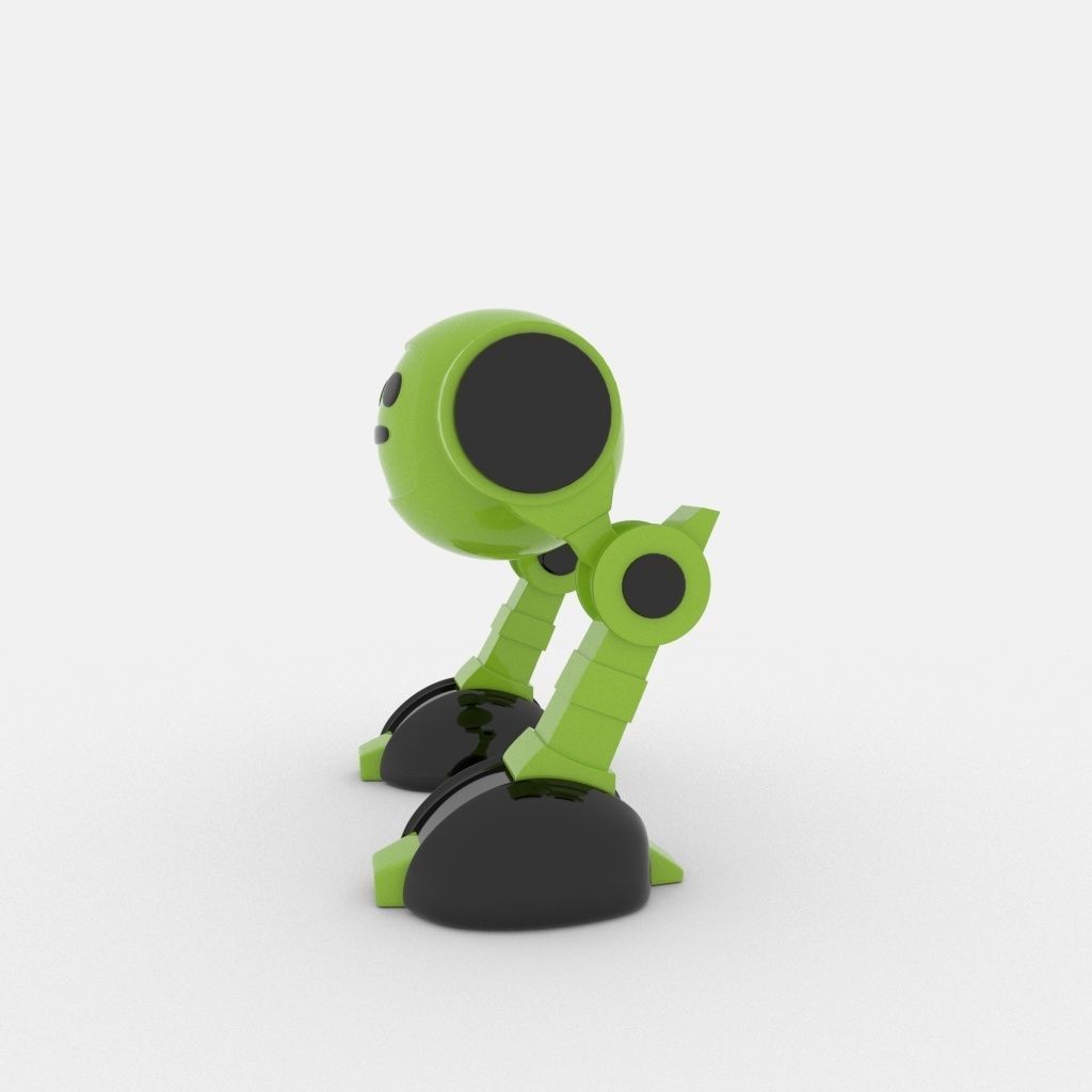 CUTE ROBOT Low-poly 3D model_20