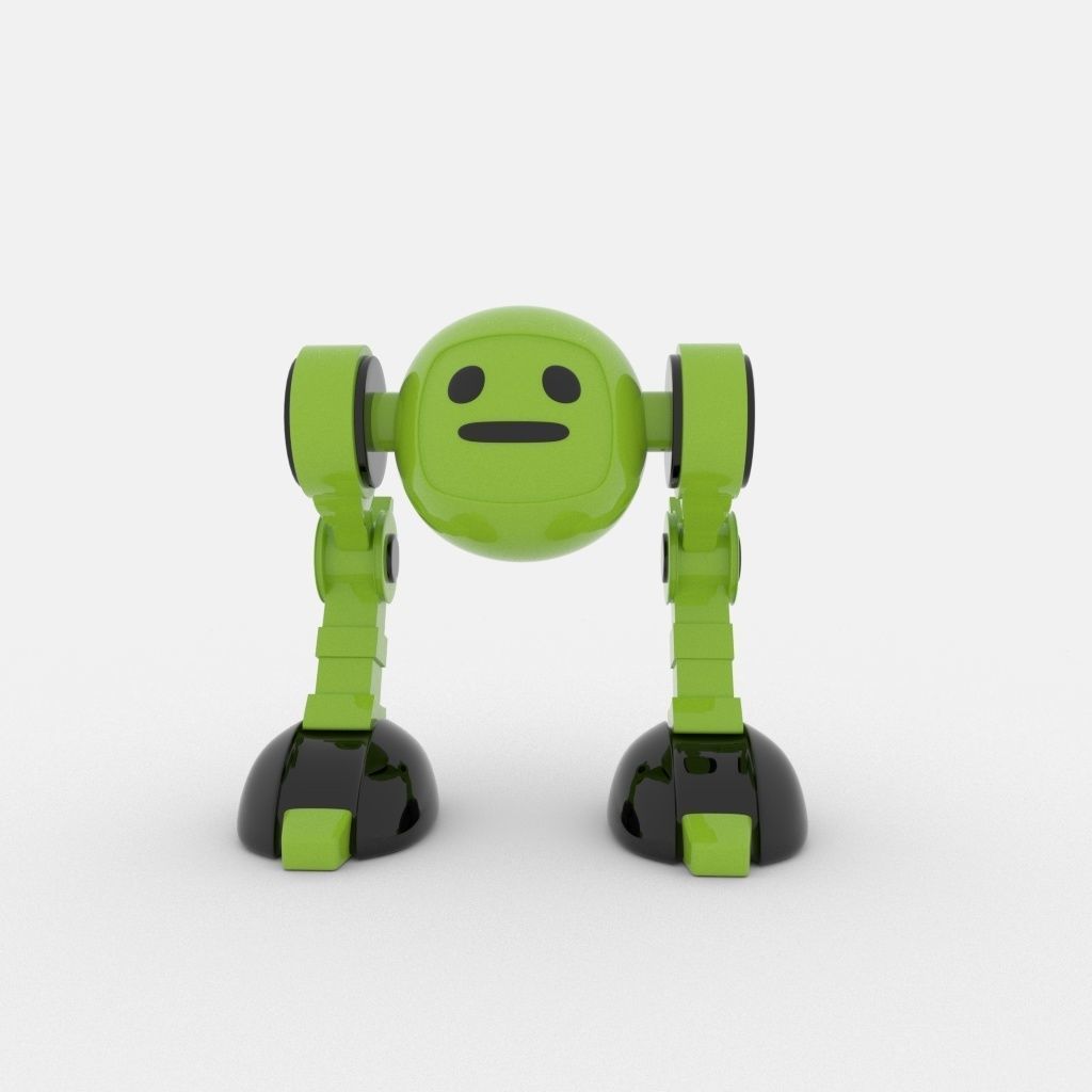 CUTE ROBOT Low-poly 3D model_27