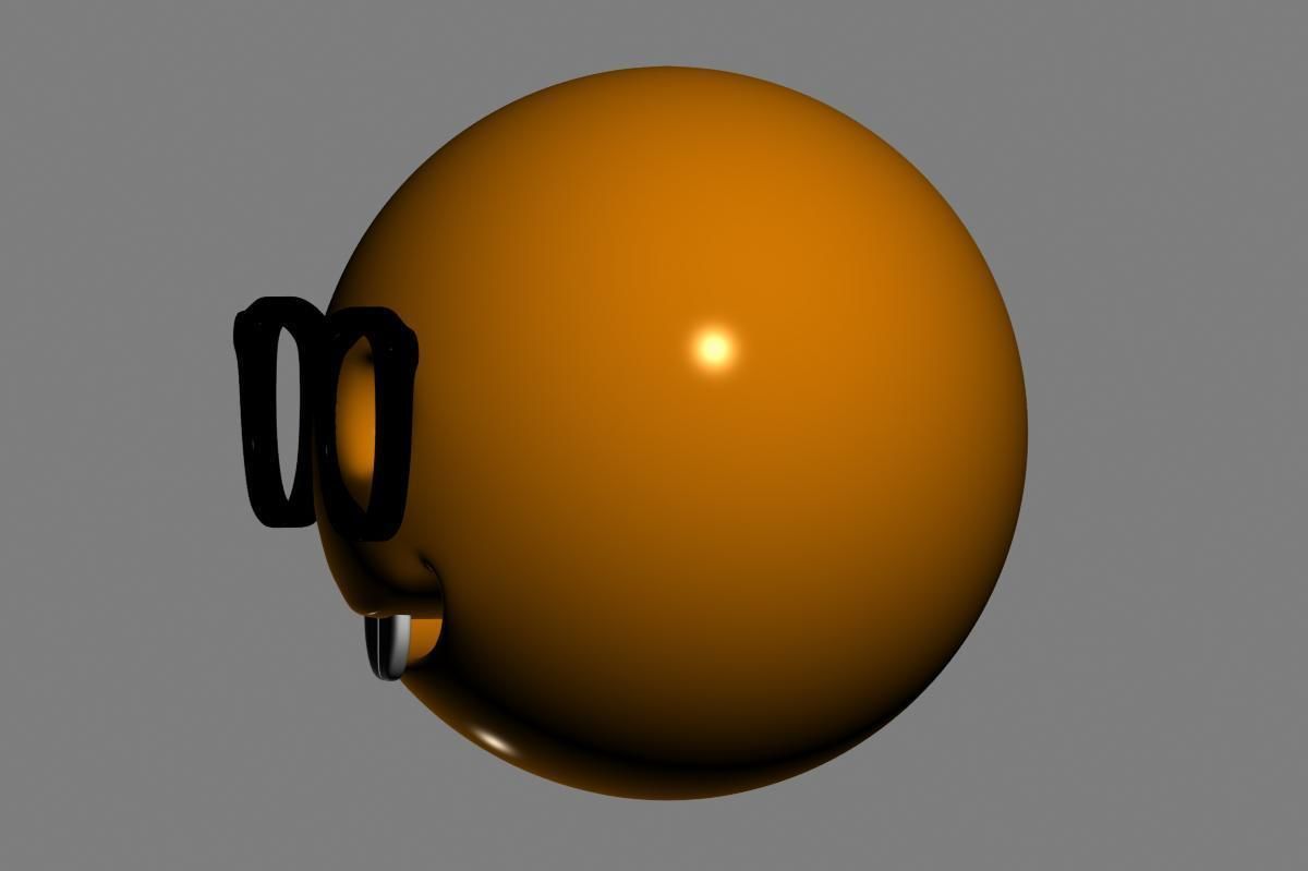 Emoji Nerd Face 3D model_6