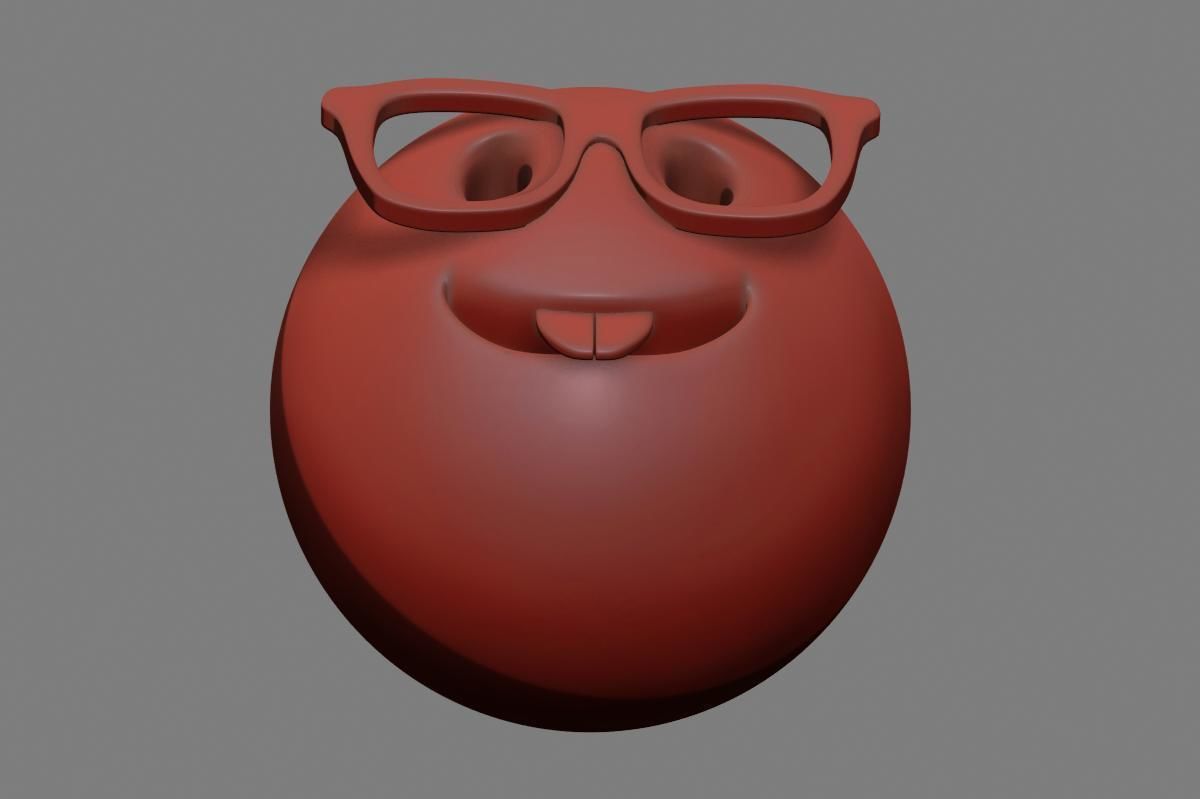 Emoji Nerd Face 3D model_42