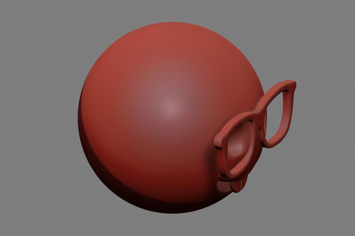 Emoji Nerd Face 3D model_37