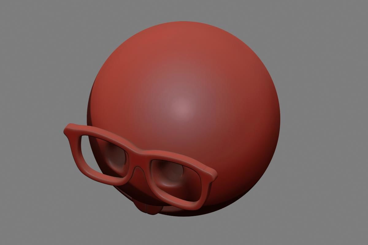 Emoji Nerd Face 3D model_41