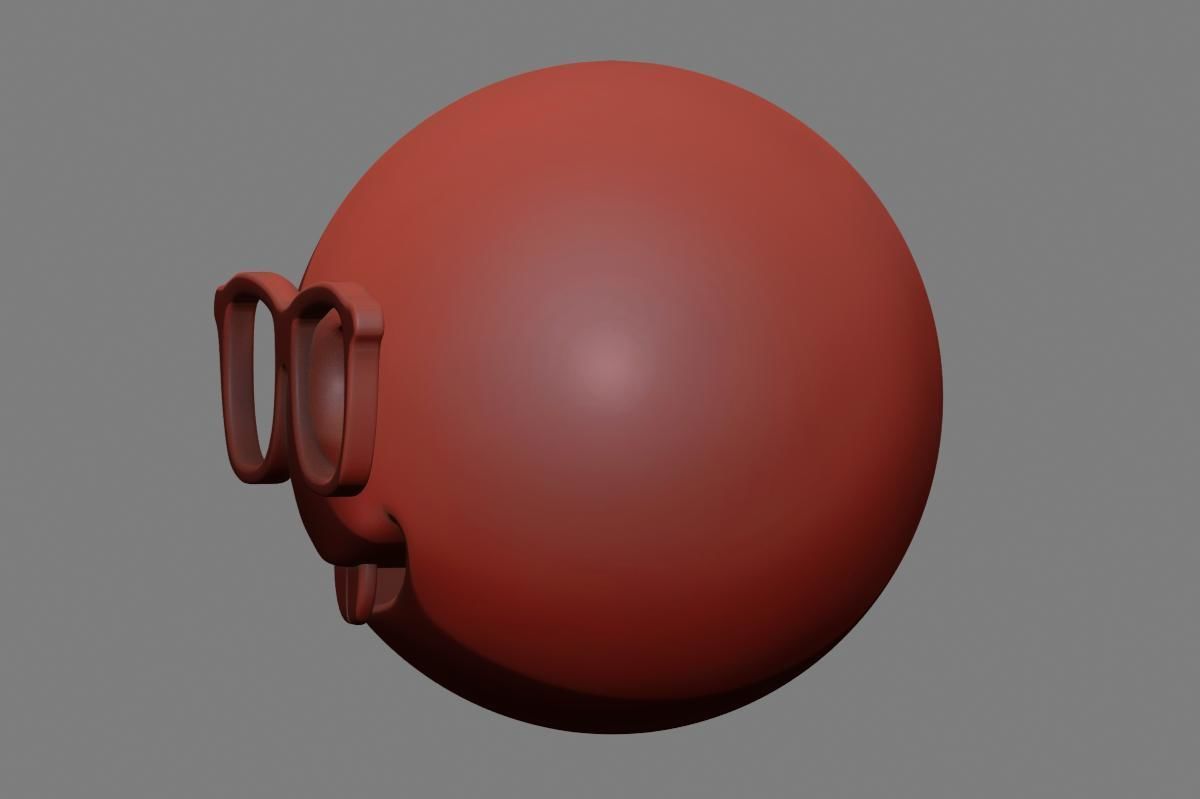 Emoji Nerd Face 3D model_27