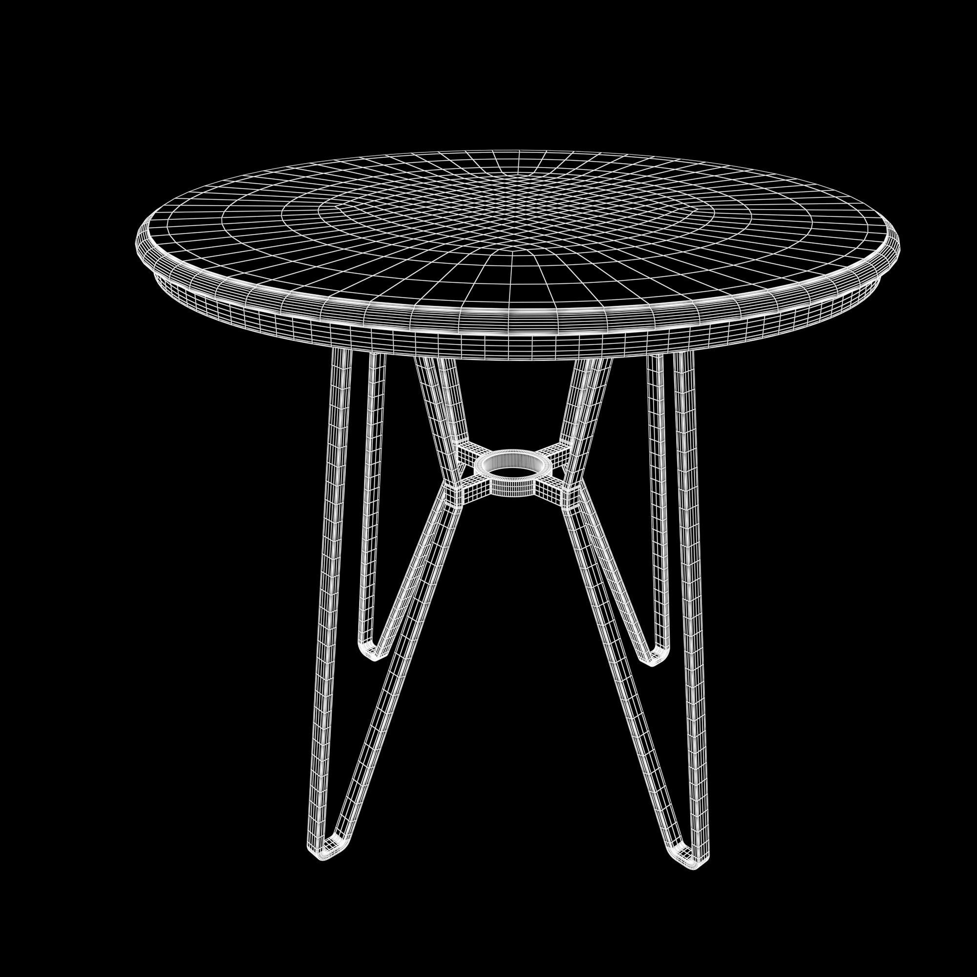 Round Table  3D model_9