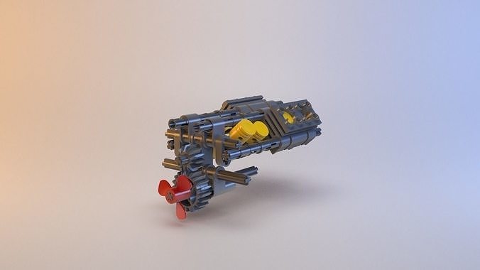 Lego - V8 Engine Low-poly 3D model