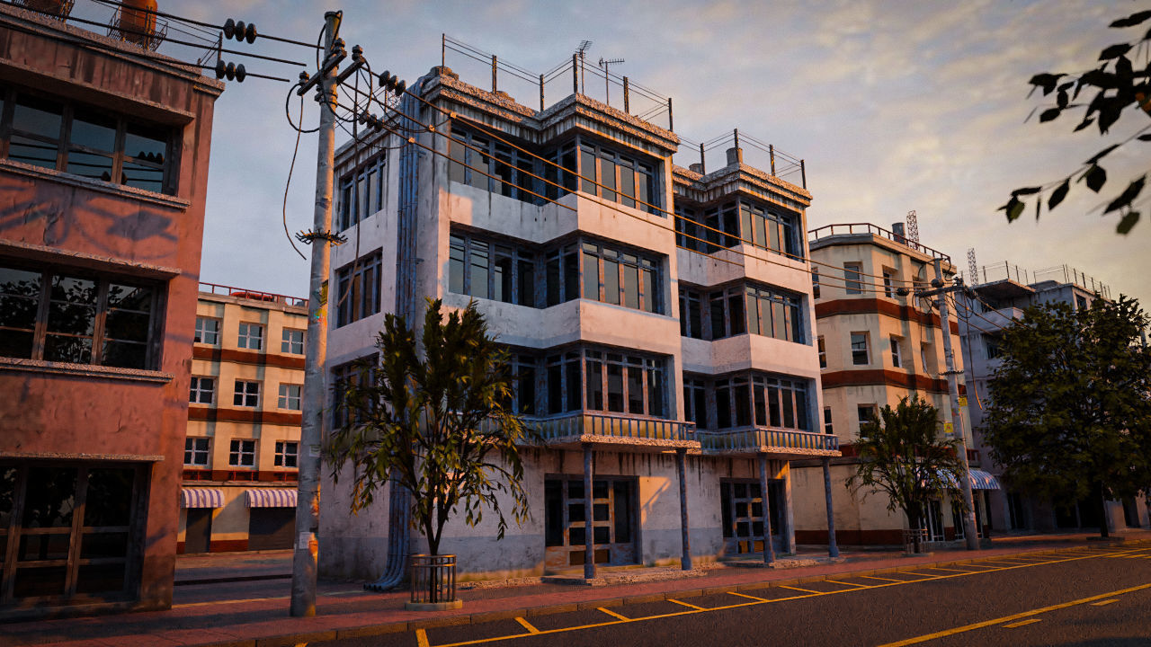 BUILDING URBAN AREA HONGKONG JAPAN CHINA ASIAN PACK 3D Model Collection_20