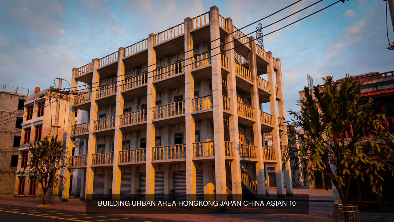 BUILDING URBAN AREA HONGKONG JAPAN CHINA ASIAN PACK 3D Model Collection_11